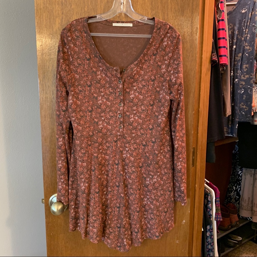 Peruvian Connection floral tunic